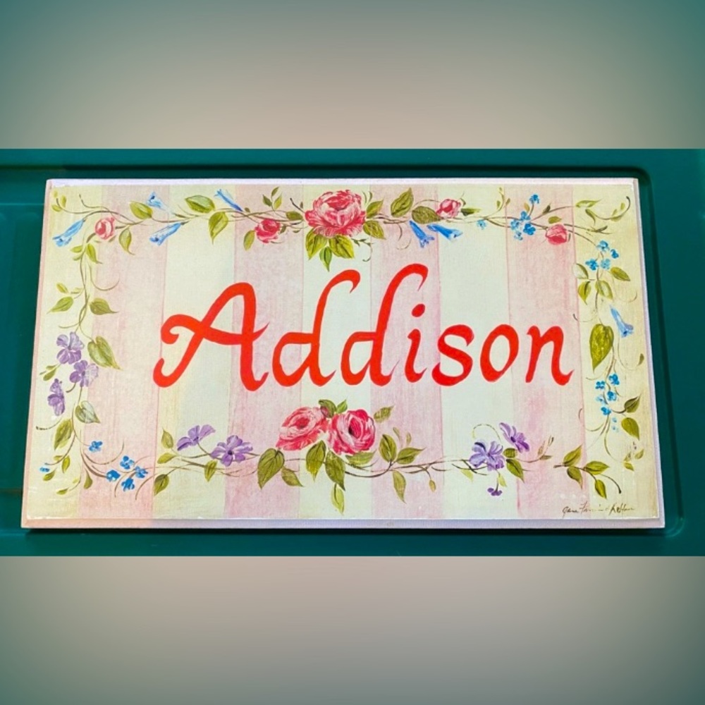 Lane Deesigns Wall Plaque.  “Addison”